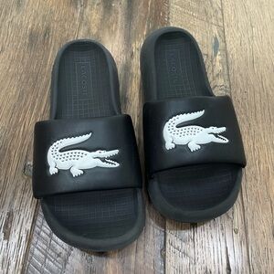 Lacoste Black Slide Sandals boy 4
